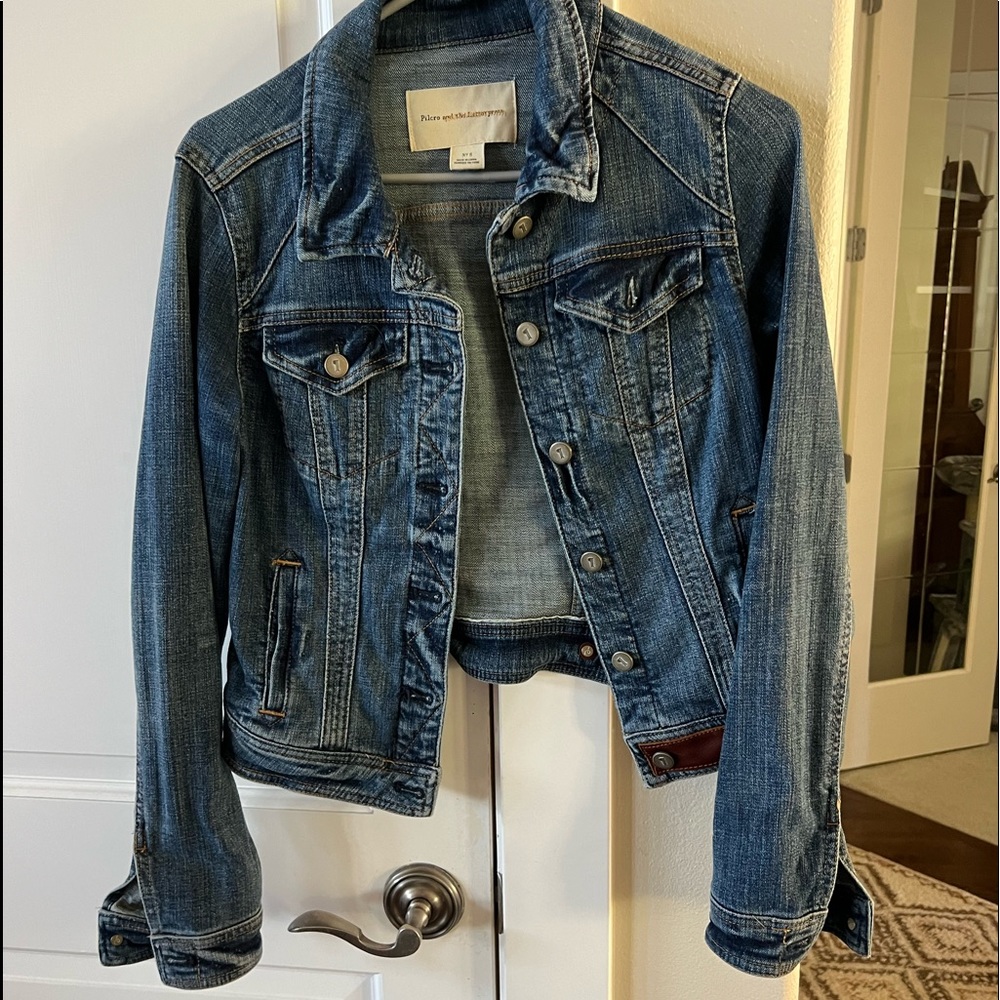 Anthropologie denim jacket size small Pilcro